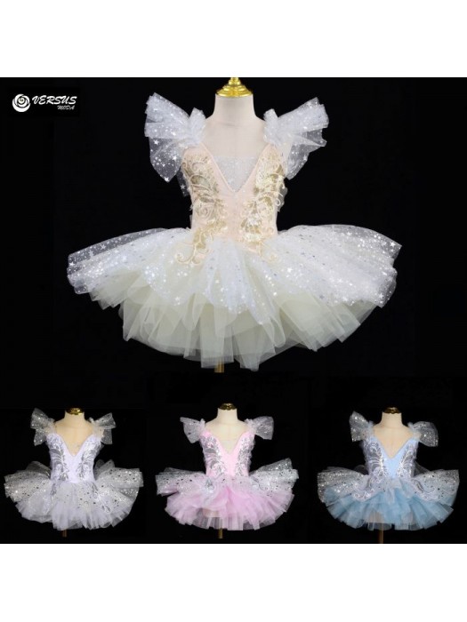 Vestito Tutù Saggio Danza Bambina Ragazza Girl 110-160 Ballet Tutu Dress DANC284